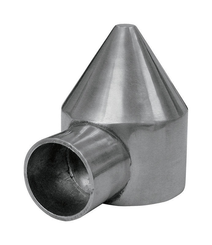 YARDGARD - YardGard 3.6 in. L Silver Aluminum Chain Link Bullet Cap 1 pk