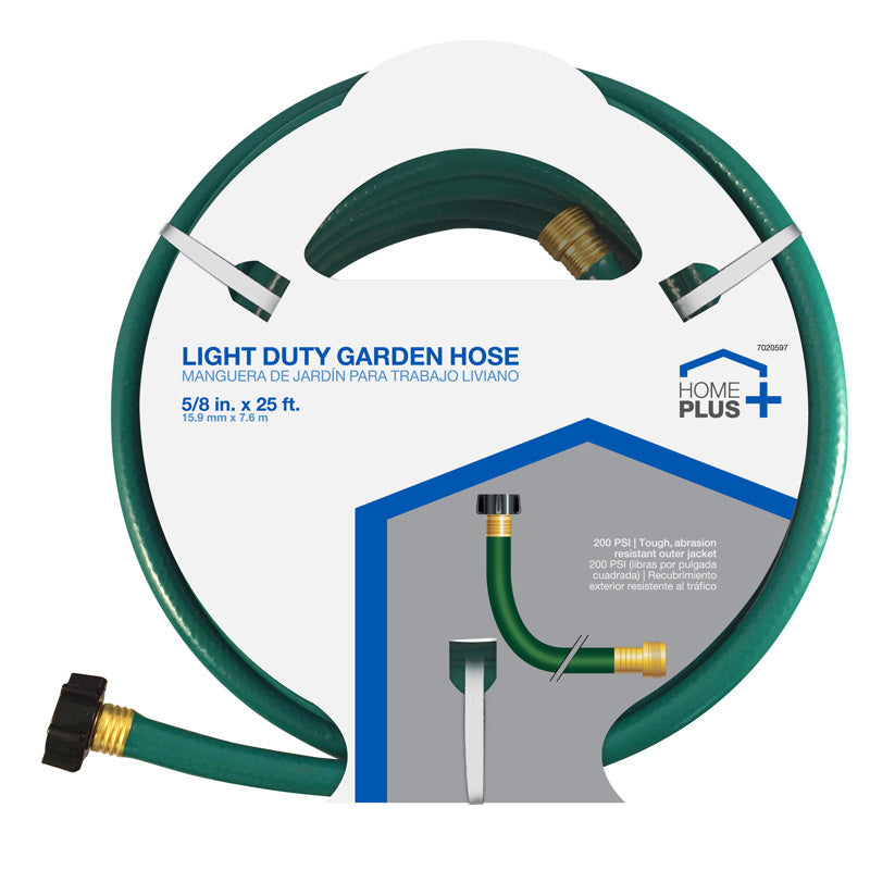HOME PLUS - Home Plus 5/8 in. D X 25 ft. L Light Duty Garden Hose