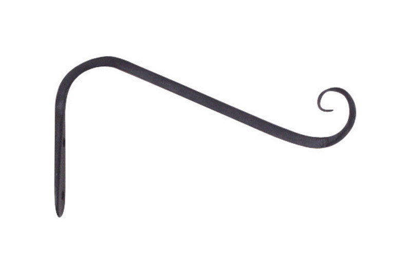 PANACEA - Panacea Black Wrought Iron 5 in. H Forged Angled Plant Hook 1 pk