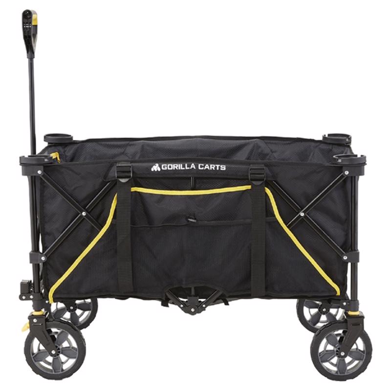 GORILLA CARTS - Gorilla Carts Polyester Fabric Folding Utility Wagon 150 lb. cap.