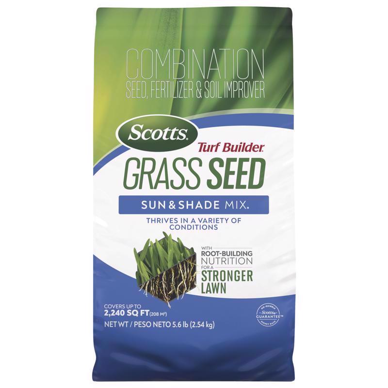 SCOTTS - Scotts Turf Builder Mixed Sun or Shade Fertilizer/Seed/Soil Improver 5.6 lb [18055]