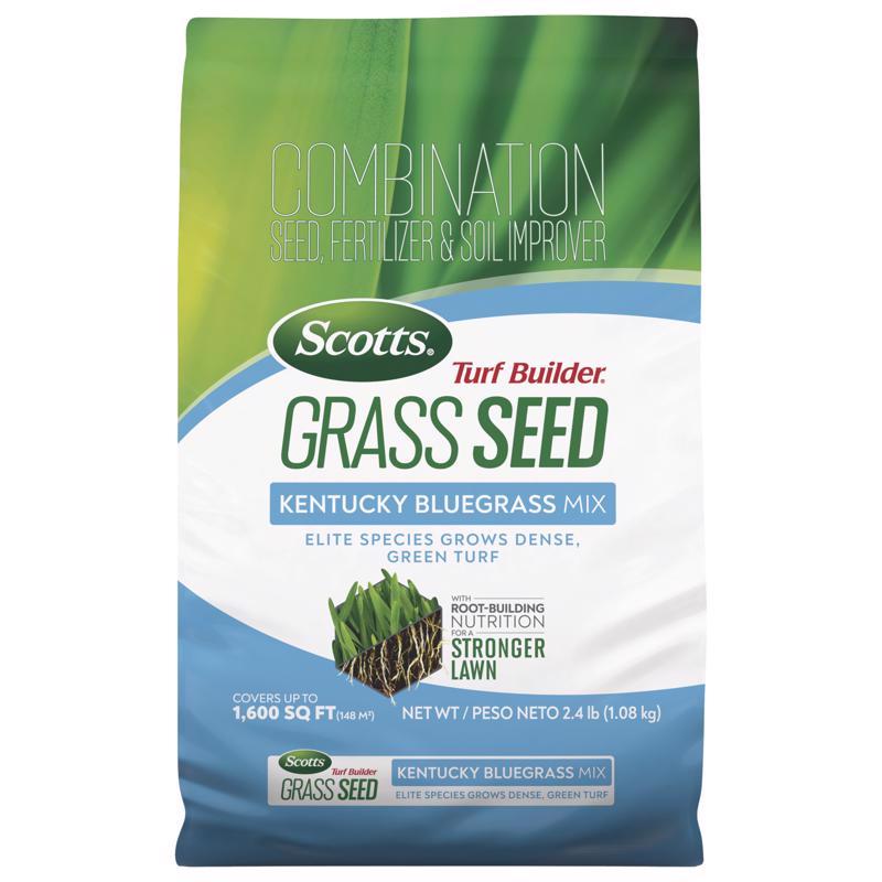 SCOTTS - Scotts Turf Builder Kentucky Bluegrass Sun or Shade Fertilizer/Seed/Soil Improver 2.4 lb