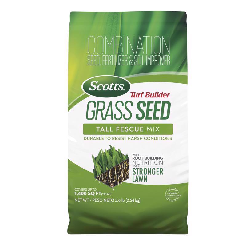 SCOTTS - Scotts Turf Builder Tall Fescue Grass Sun or Shade Fertilizer/Seed/Soil Improver 5.6 lb