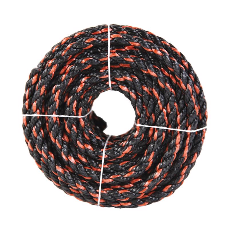 KOCH - Koch 1/2 in. D X 50 ft. L Black/Orange Twisted Polypropylene Rope