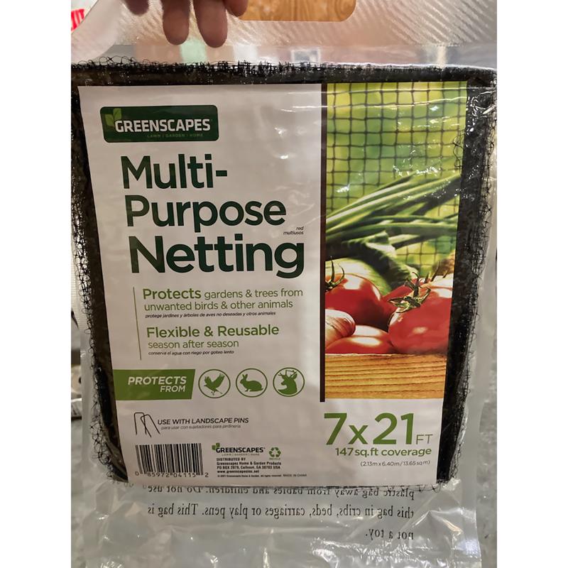 GREENSCAPES - Greenscapes 21 ft. L X 7 ft. W Garden Netting