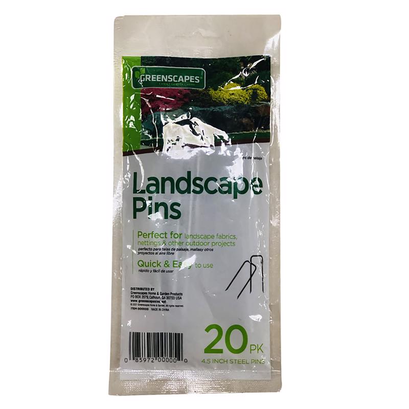 GREENSCAPES - Greenscapes 1 in. W X 4.5 in. L Steel Landscape Fabric Pins 20 pk