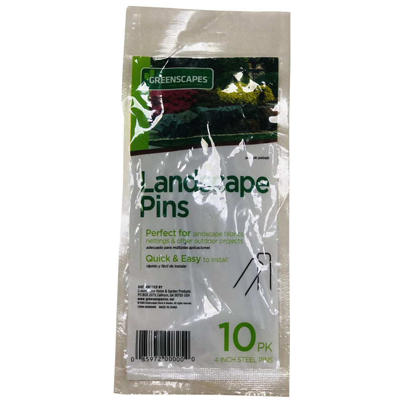 GREENSCAPES - Greenscapes 1 in. W X 4 in. L Steel Landscape Fabric Pins 10 pk