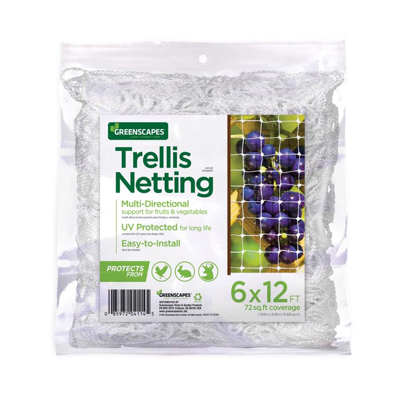 GREENSCAPES - Greenscapes 12 ft. L X 6 ft. W 1 pk Trellis Netting