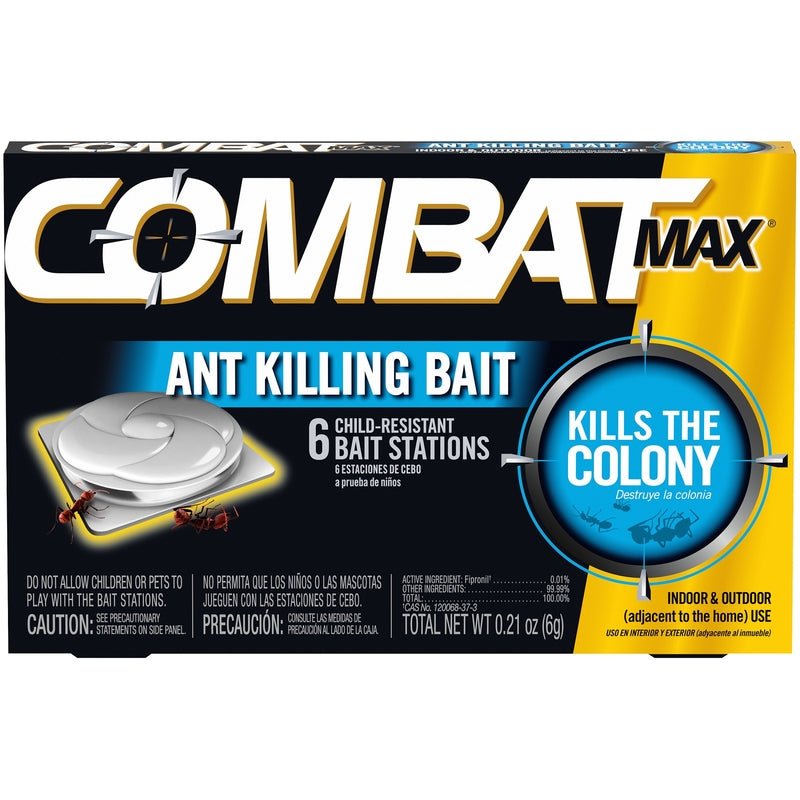 COMBAT - Combat Max Ant Bait Station 6 pk - Case of 12 [55901]