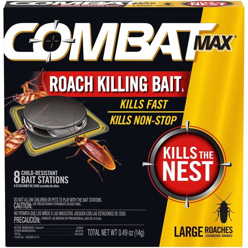 COMBAT - Combat Max Roach Bait Station 8 pk - Case of 12