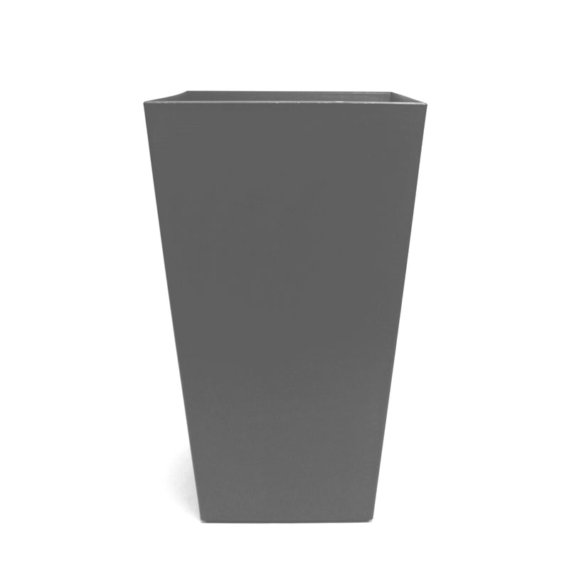 BLOEM - Bloem 20 in. H X 11.5 in. W X 11.5 in. D Plastic Tall Finley Planter Charcoal