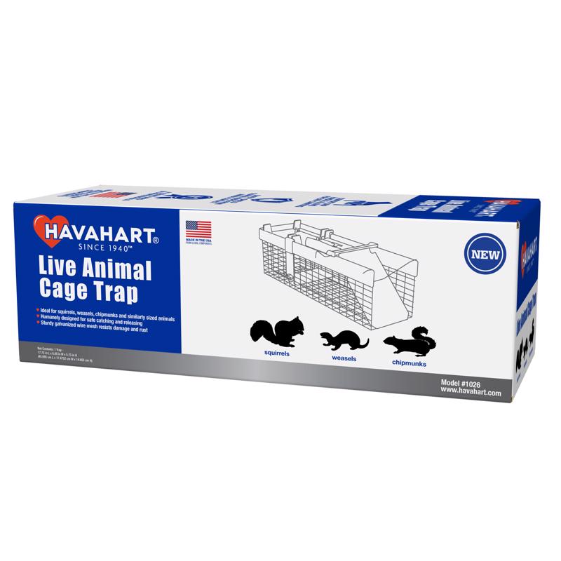 HAVAHART - Havahart Small Live Catch Cage Trap For Chipmunks/Squirrels/Weasels 1 pk