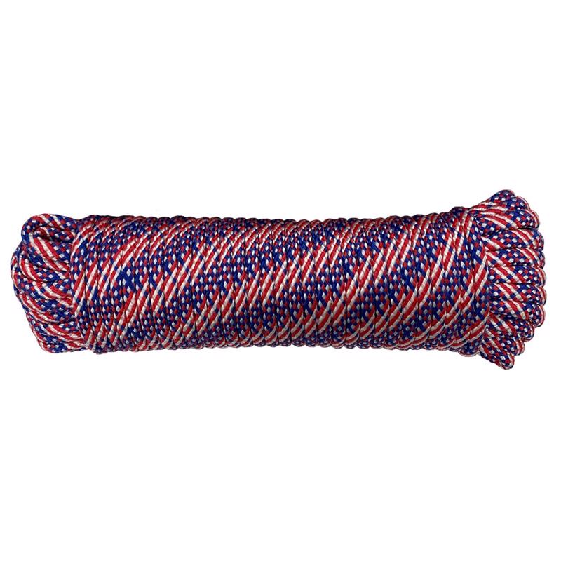 KOCH - Koch 3/8 in. D X 100 ft. L Red/White/Blue Diamond Braided Polypropylene Rope