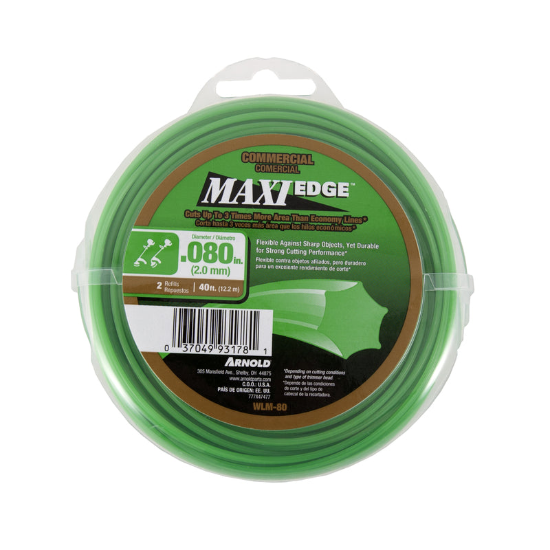 ARNOLD - Arnold Maxi Edge Commercial Grade .080 in. D X 40 ft. L Trimmer Line