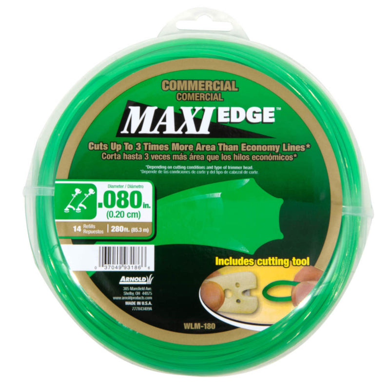 ARNOLD - Arnold Maxi Edge Commercial Grade .080 in. D X 280 ft. L Trimmer Line