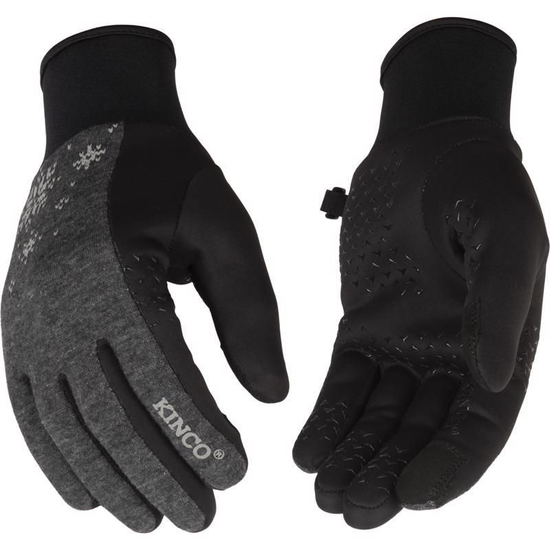 KINCO - Kinco Women's Outdoor Winter Gloves Black/Gray M 1 pair