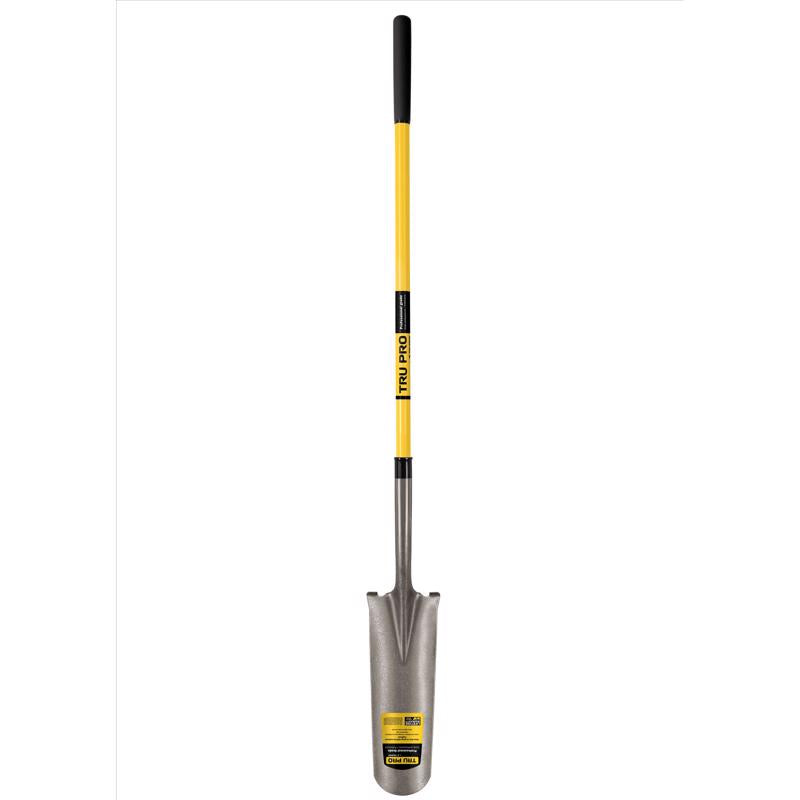 TRUPER - Truper Tru Pro 65 in. Steel Round Drain Spade Fiberglass Handle