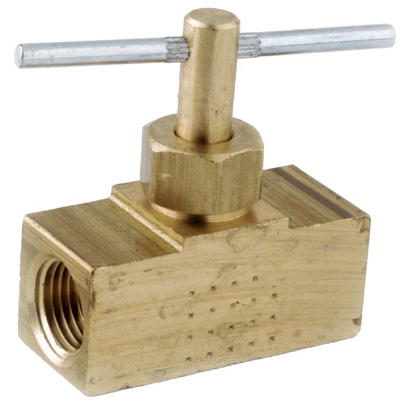 ANDERSON METALS - Anderson Metals 1/4 in. 1/4 in. Brass Needle Valve [759134-04AH]