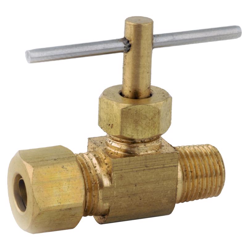 ANDERSON METALS - Anderson Metals 3/8 in. 1/4 in. Brass Needle Valve [759101-0604AH]