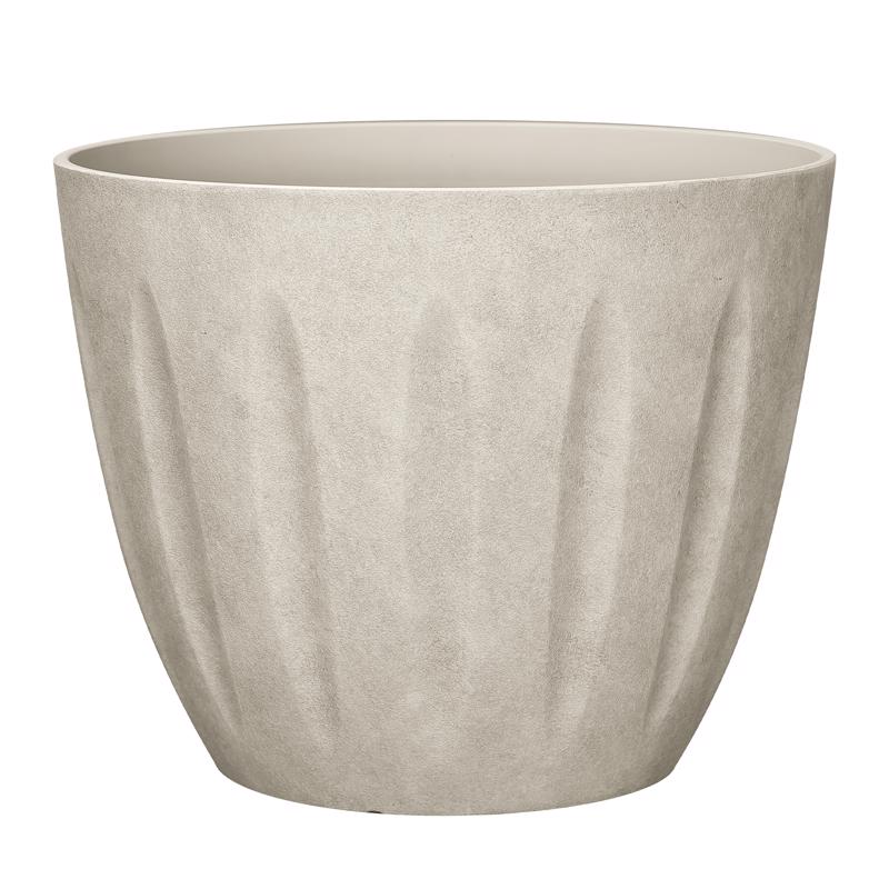 L&G - L&G 10 in. H X 12 in. W X 12 in. D X 12 in. D Polyresin Spritzer Planter Sand