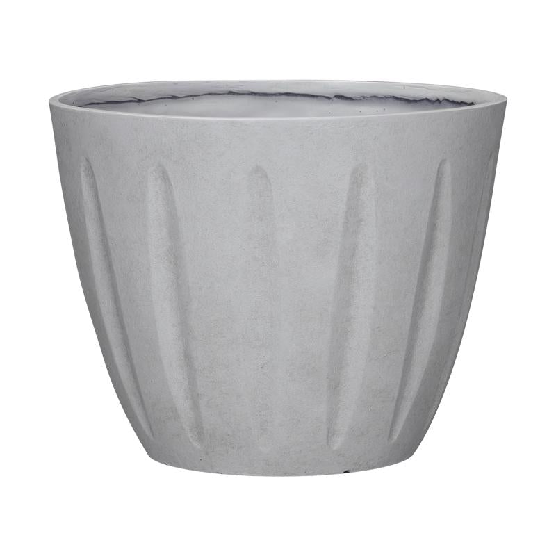 L&G - L&G 10 in. H X 12 in. D Polyresin Spritzer Planter Stone