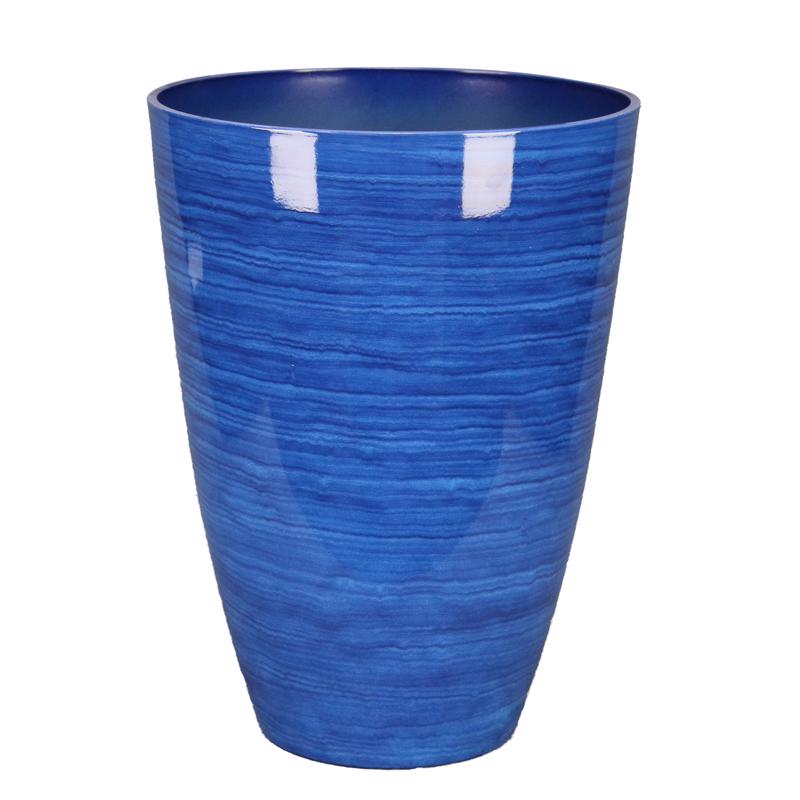L&G - L&G 22 in. H X 16 in. D Polyresin Baja Planter Cobalt