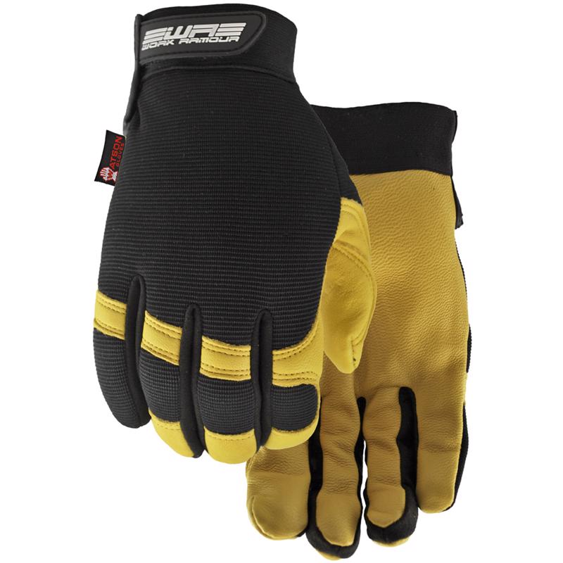 WATSON GLOVES - Watson Gloves Flextime High Performance Protection Gloves Black/Yellow L 1 pk