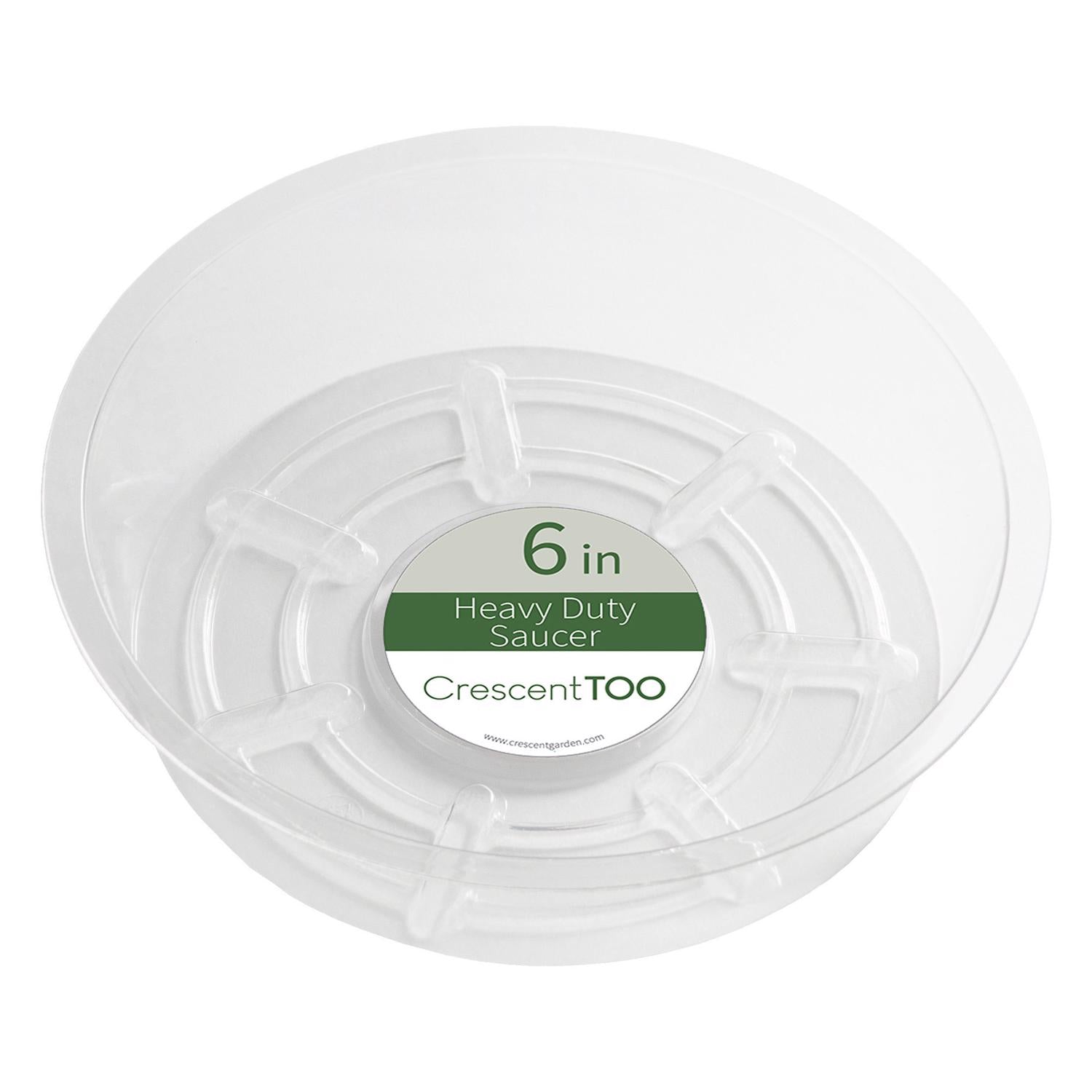 Crescent Garden 1.5 in. H X 6 in. D Plastic Plant Saucer Clear - Case of 25