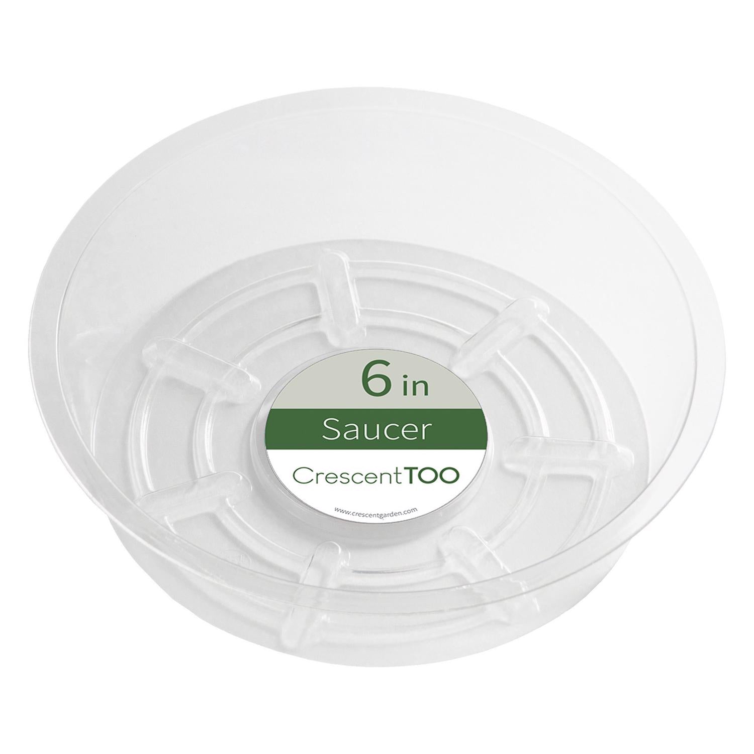 Crescent Garden 2 in. H X 6 in. D Plastic Plant Saucer Clear - Case of 50