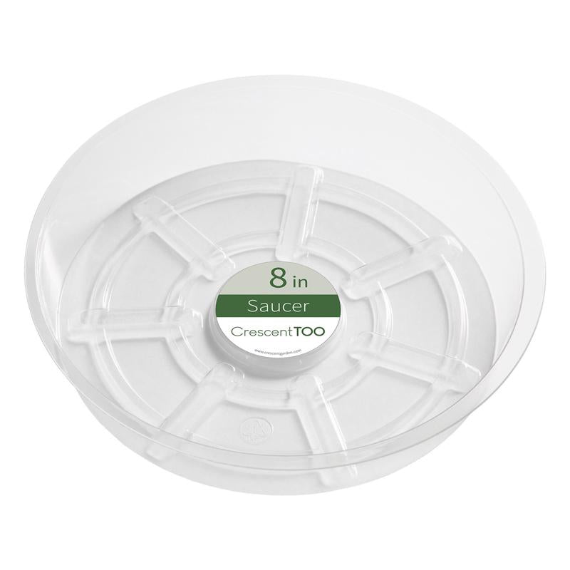 CRESCENT GARDEN - Crescent Garden 2 in. H X 8 in. D Plastic Plant Saucer Clear - Case of 50