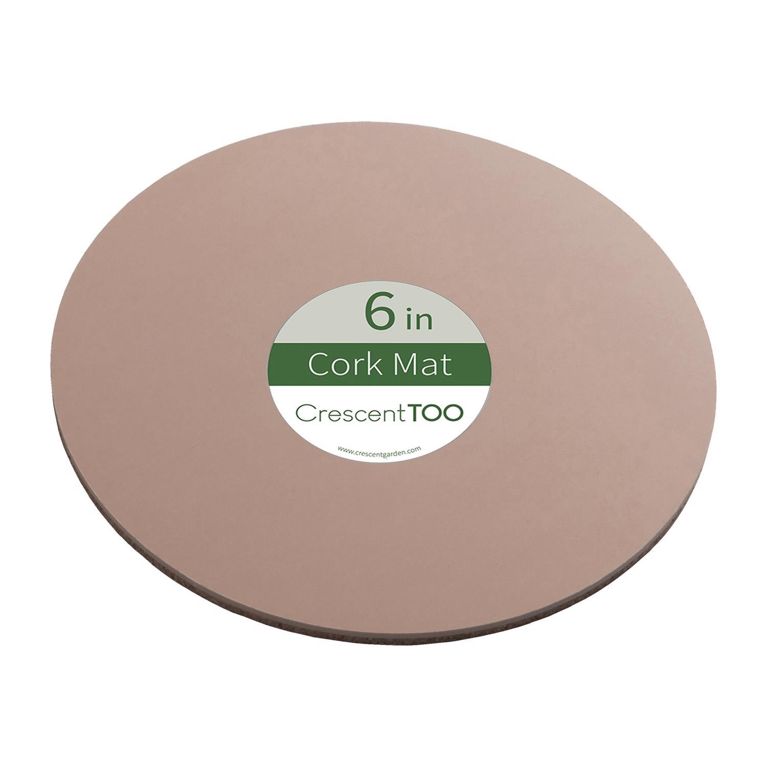 Crescent Garden 6 in. D Cork/Plastic Planter Mat Natural - Case of 25