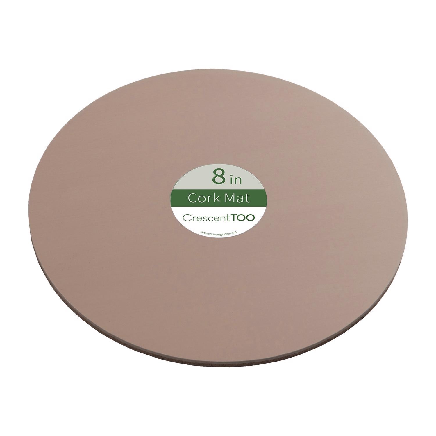 Crescent Garden 8 in. D Cork/Plastic Planter Mat Natural - Case of 25