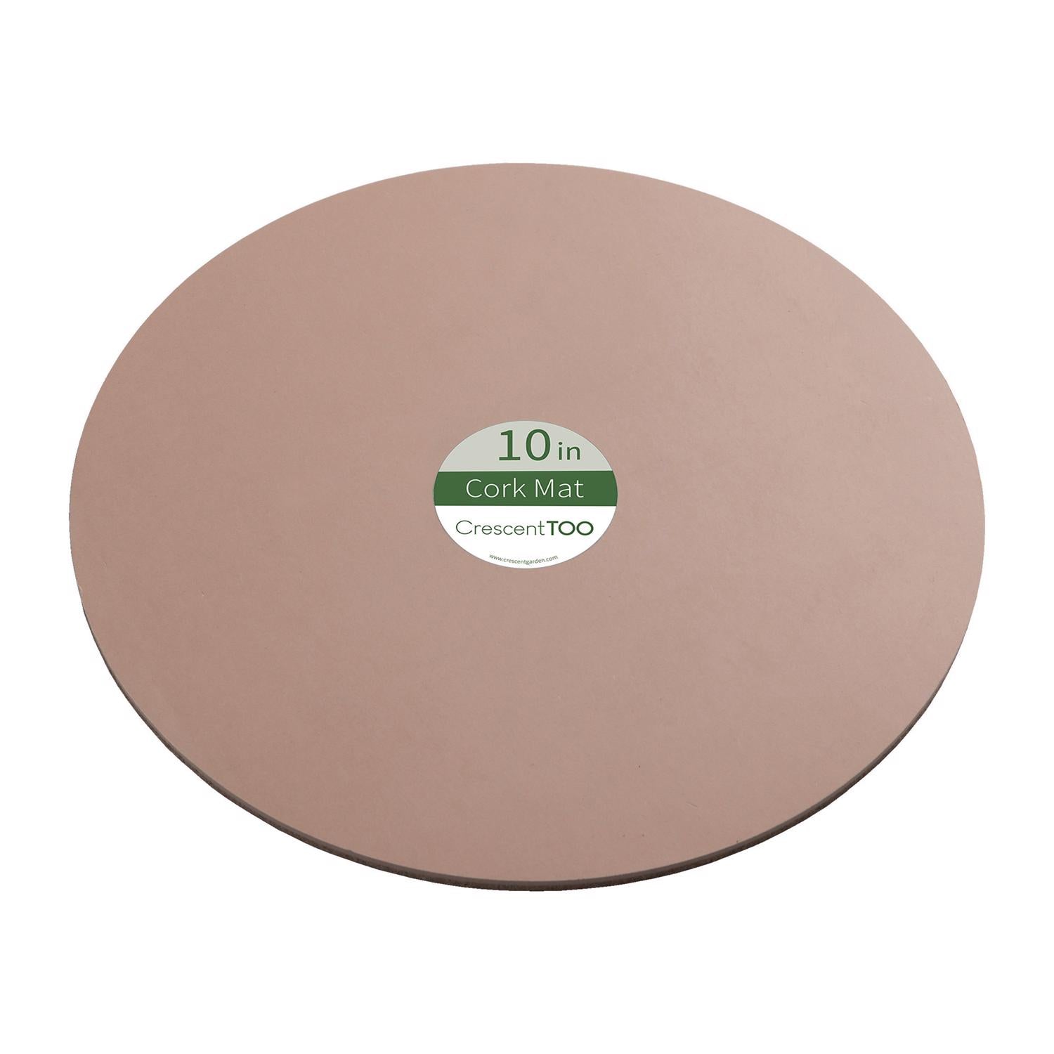 Crescent Garden 10 in. D Cork/Plastic Planter Mat Natural - Case of 25