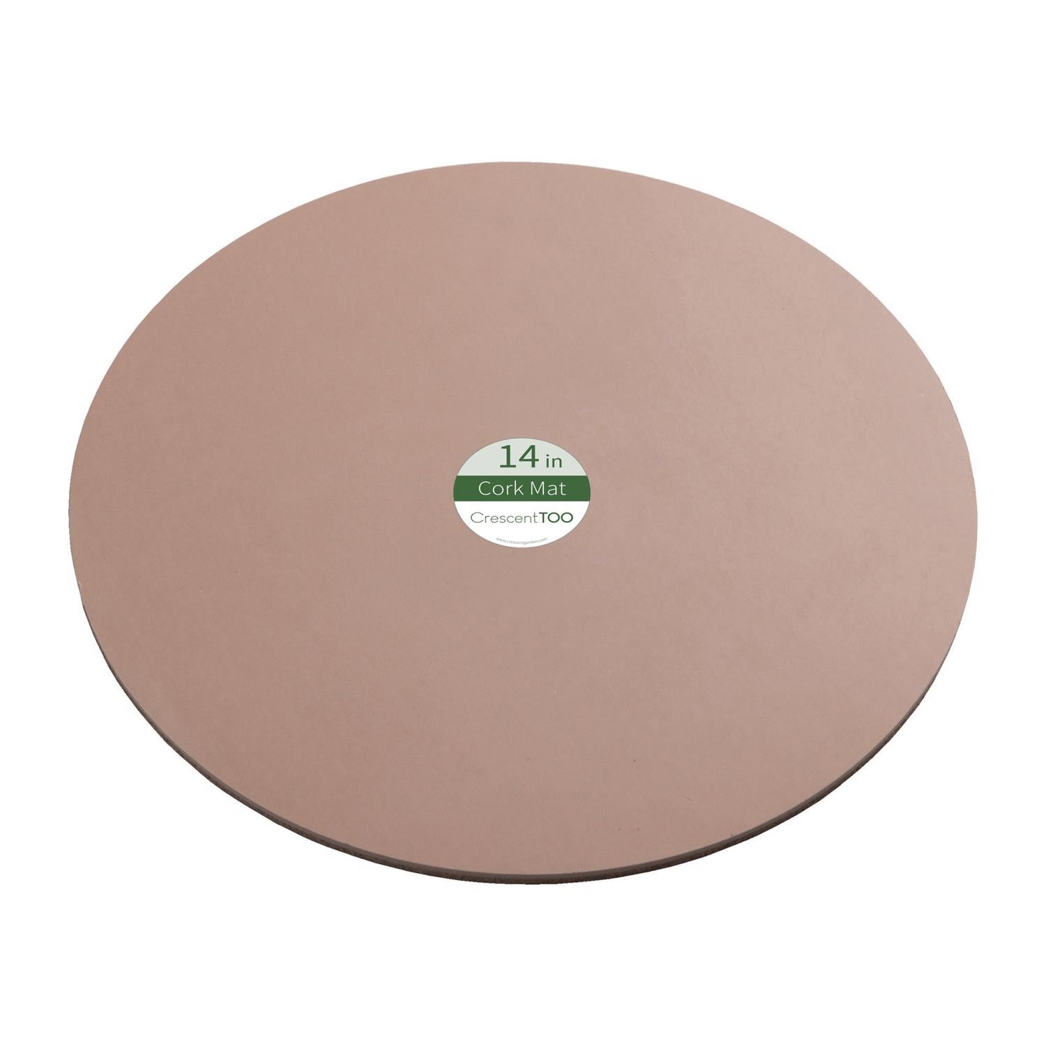 Crescent Garden 14 in. D Cork/Plastic Planter Mat Natural - Case of 25