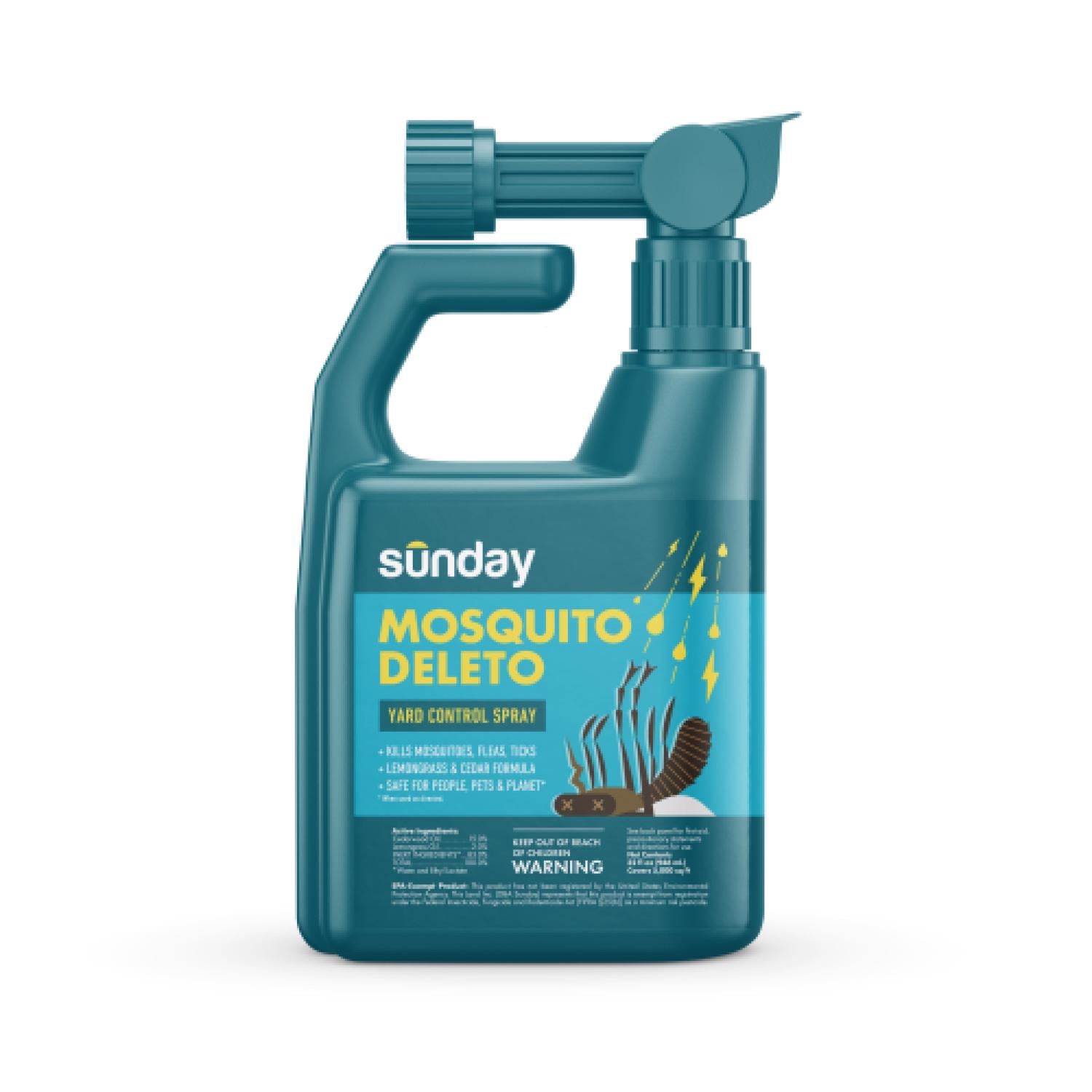 Sunday Insect Repellent Liquid For Mosquitoes 32 oz - Case of 4
