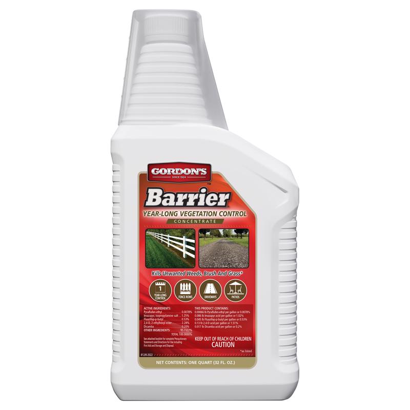 GORDON'S - Gordon's Barrier Brush/Grass/Weed Herbicide Concentrate 1 qt