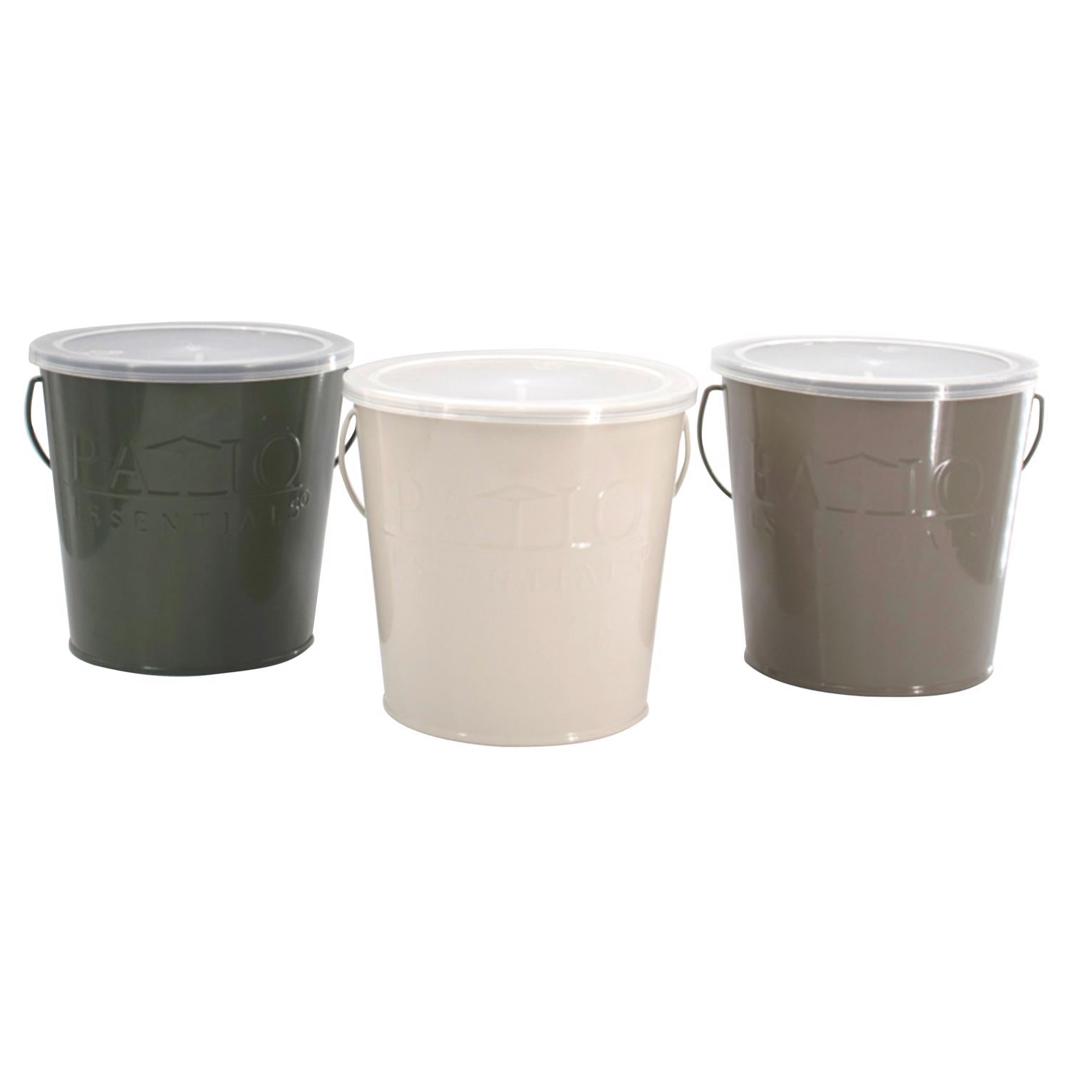 Patio Essentials Citronella Bucket Candle Solid For Mosquitoes 17 oz - Case of 6