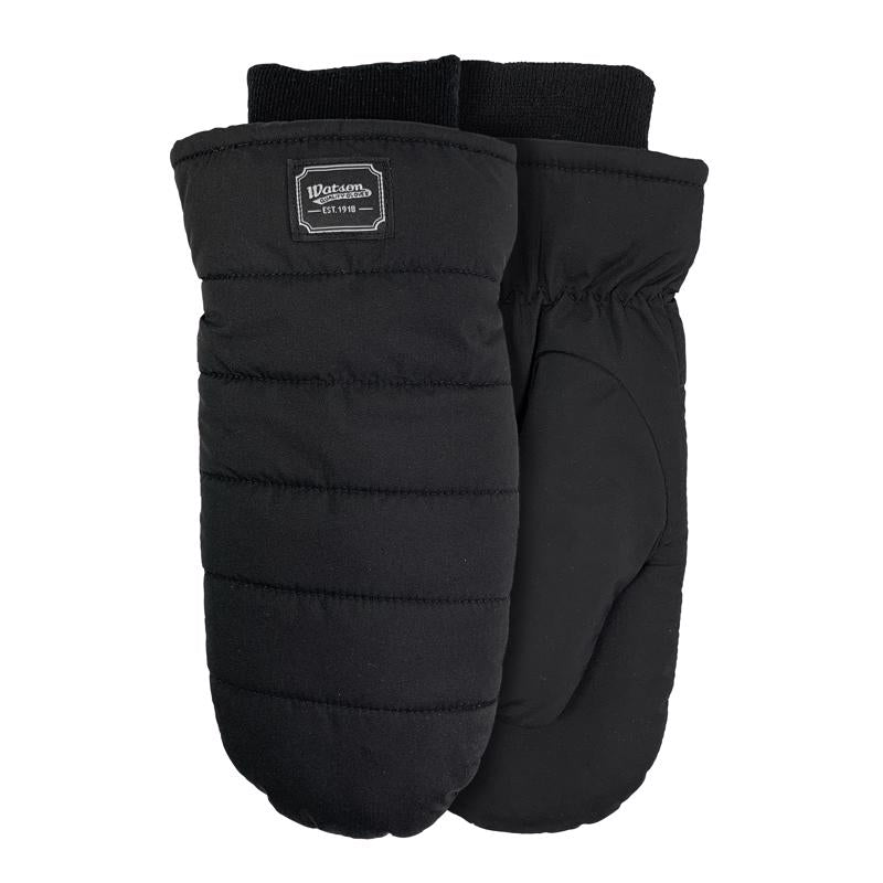 WATSON GLOVES - Watson Gloves M Taslon Puffer Mitt Black Cold Weather Gloves