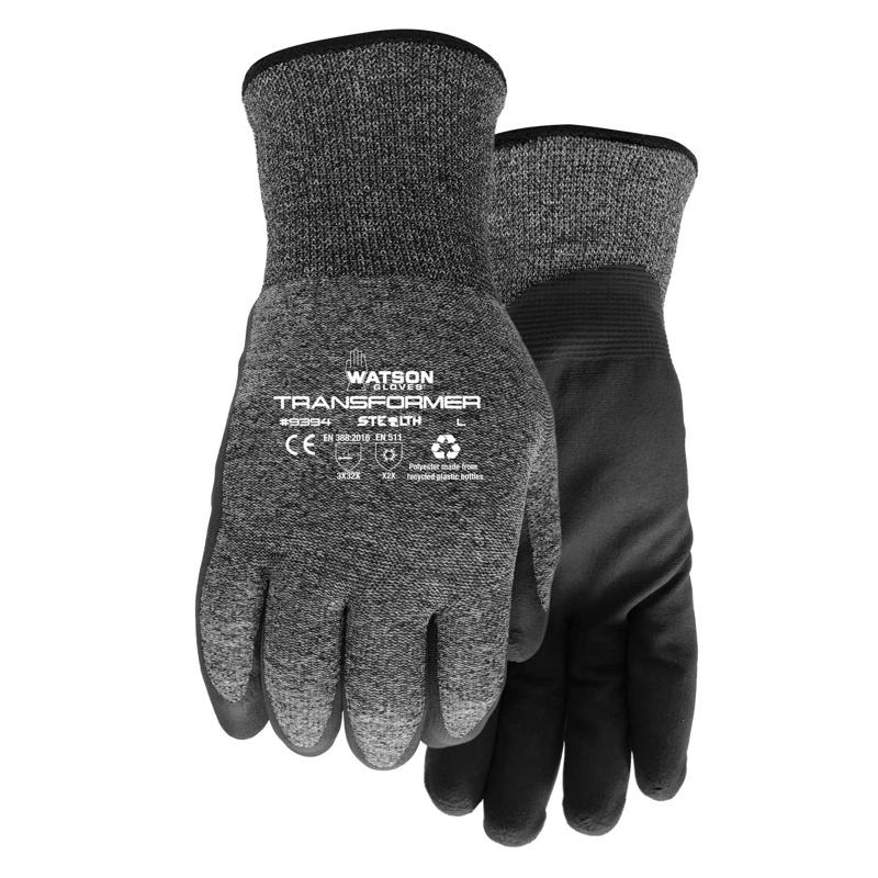WATSON GLOVES - Watson Gloves M Polyester Stealth Transformer Black Cold Weather Gloves