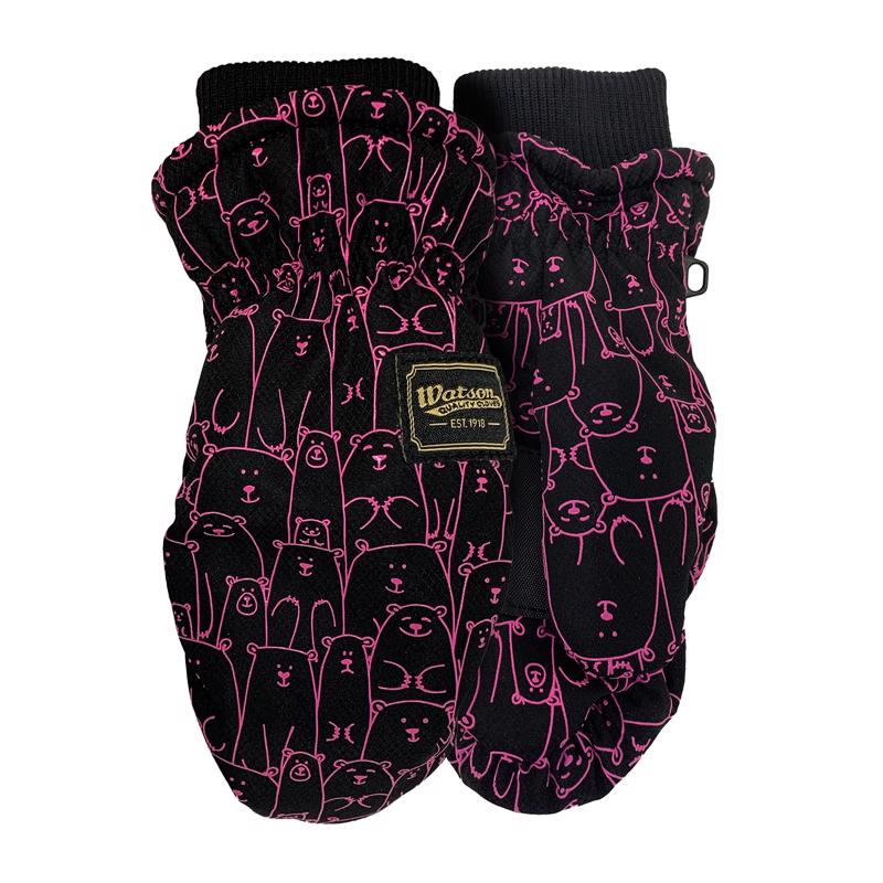 WATSON GLOVES - Watson Gloves XS Nylon Lil Bear Mitts Pink Cold Weather Gloves
