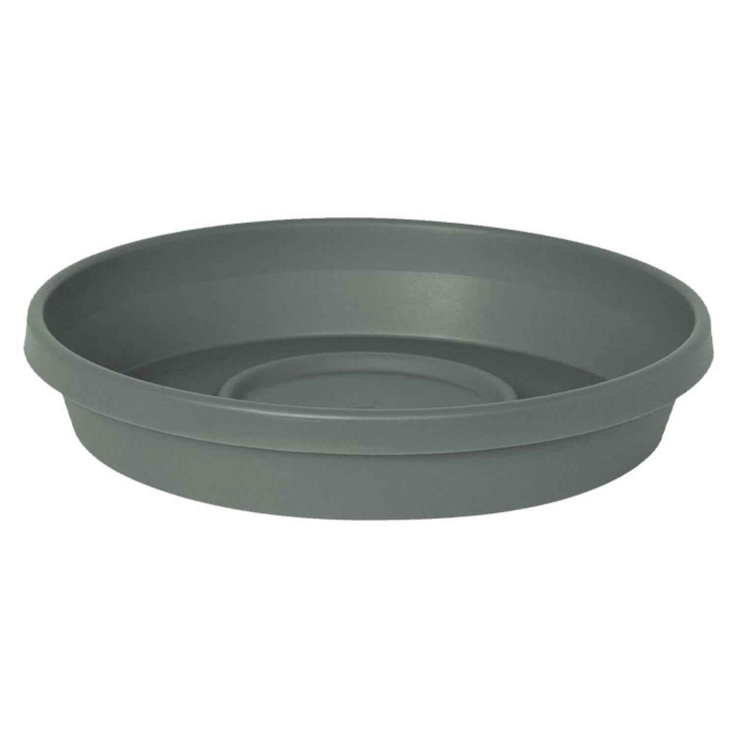 Bloem Terra 2.75 in. H X 14.75 in. W X 12.75 in. D Plastic Traditional Plant Saucer Green