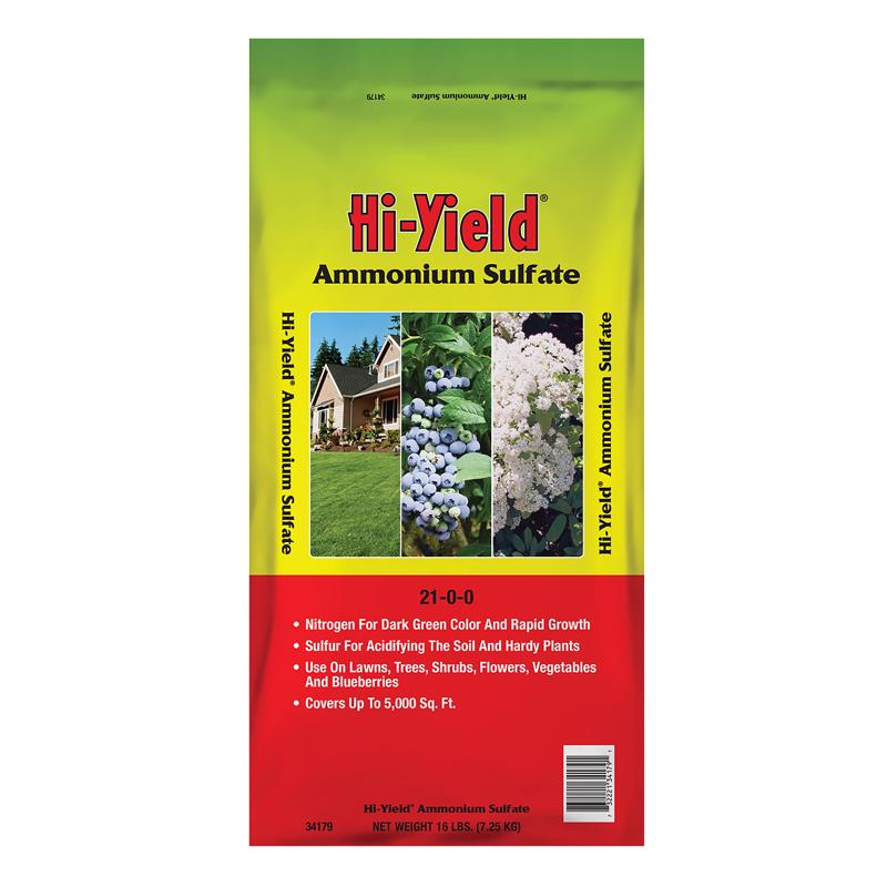 HI-YIELD - Hi-Yield Ammonium Sulfate Annual Program Lawn Fertilizer For Multiple Grass Types 5000 sq ft