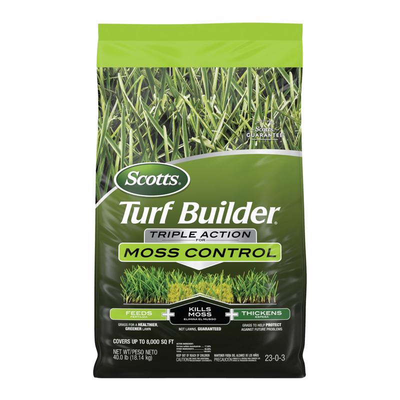 SCOTTS - Scotts Turf Builder Moss and Fungus Control Lawn Fertilizer For Multiple Grass Types 8000 sq ft