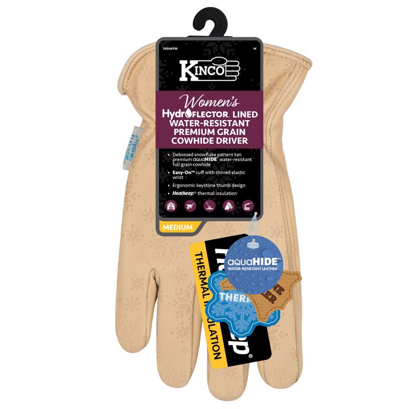 KINCO - Kinco HydroFlector M Cowhide Leather Lined Tan Gloves