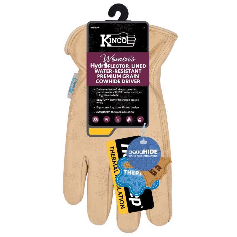 KINCO - Kinco HydroFlector S Cowhide Leather Lined Tan Gloves