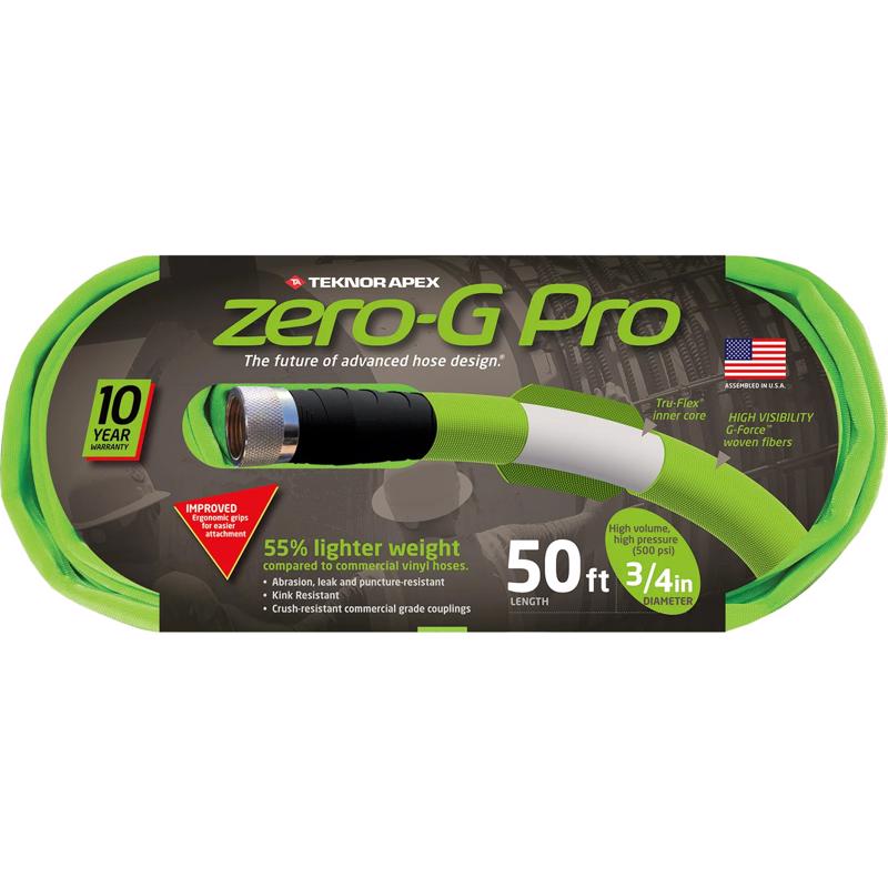 TEKNOR APEX - Teknor Apex Zero-G Pro 3/4 in. D X 50 ft. L Heavy Duty Commercial Grade Garden Hose