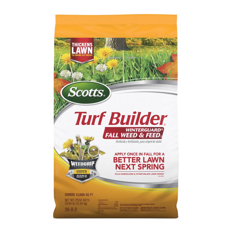 SCOTTS - Scotts Turf Builder Weed & Feed Lawn Food For All Grasses 12000 sq ft