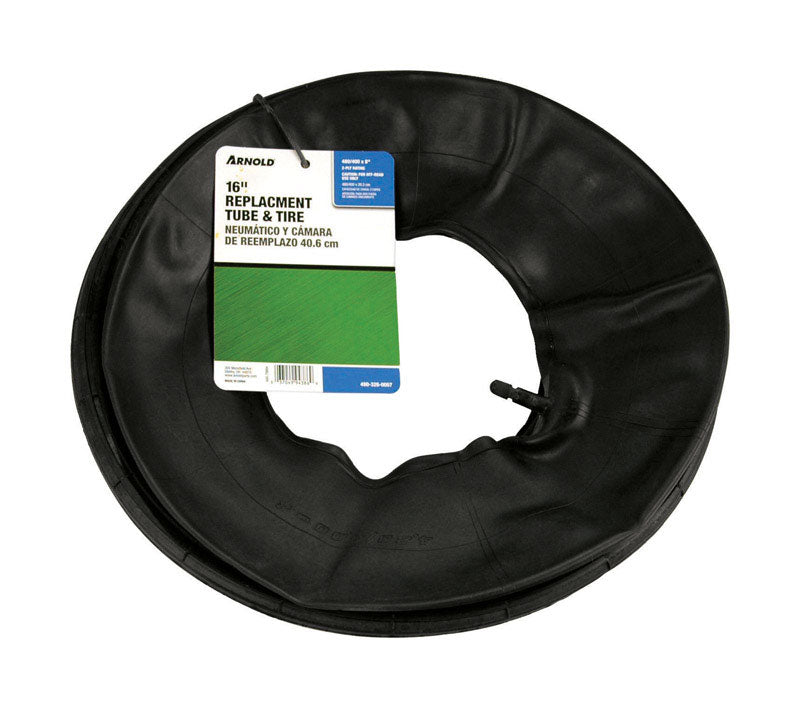 GLEASON - Arnold 8 in. D X 16 in. D 500 lb. cap. Wheelbarrow Tire and Tube Rubber 1 pk