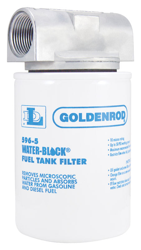 GOLDENROD - Goldenrod Steel Spin on Water Block Fuel Filter 25 gpm