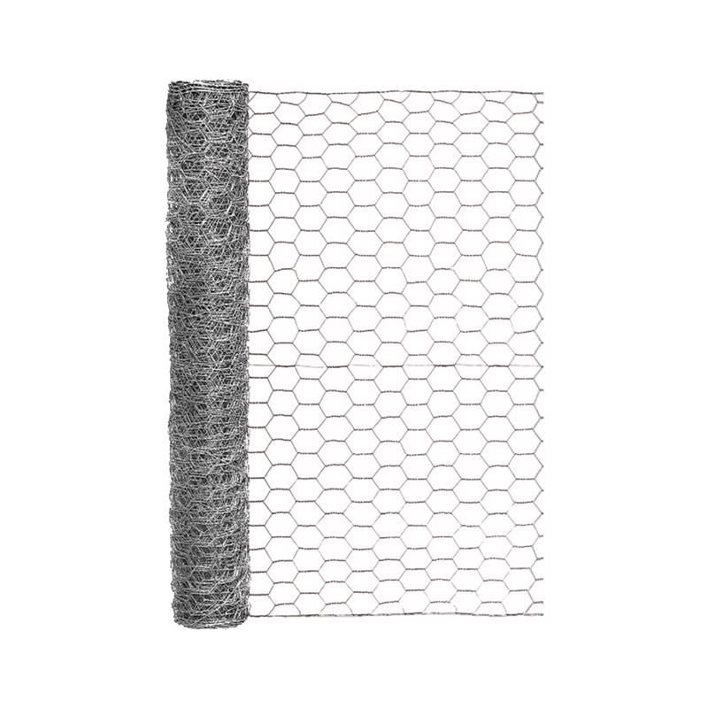 GARDEN ZONE - Garden Craft 24 in. H X 25 ft. L Galvanized Steel Poultry Netting 1 in.